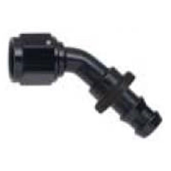 Fragola Fragola 204512-BL 45 deg -12 AN Race Hose End 8000 Push-Lite; Black FRG204512-BL - main